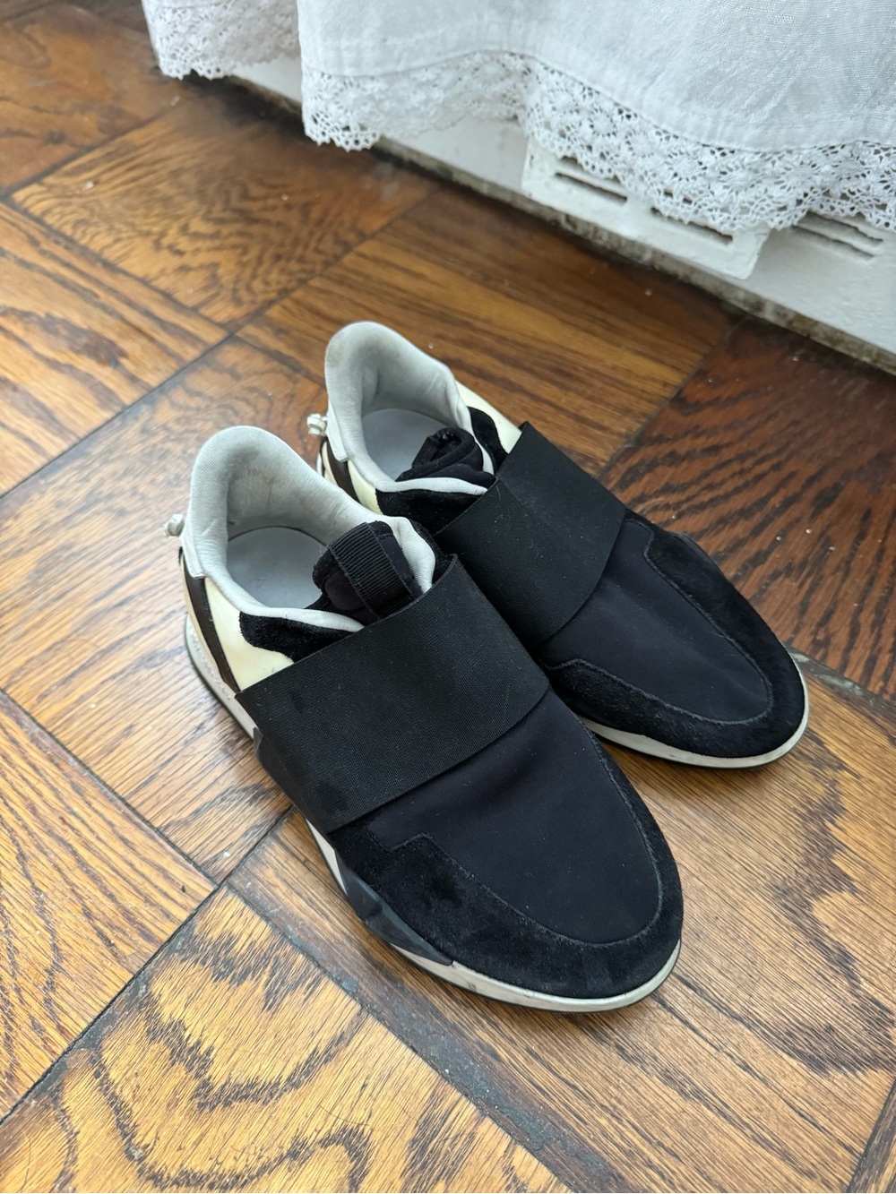 Women’s Givenchy Black Slip-On Athletic Sneakers, size 5